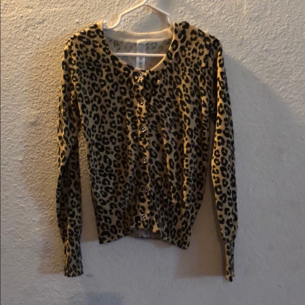 Girls Leopard cardigan
